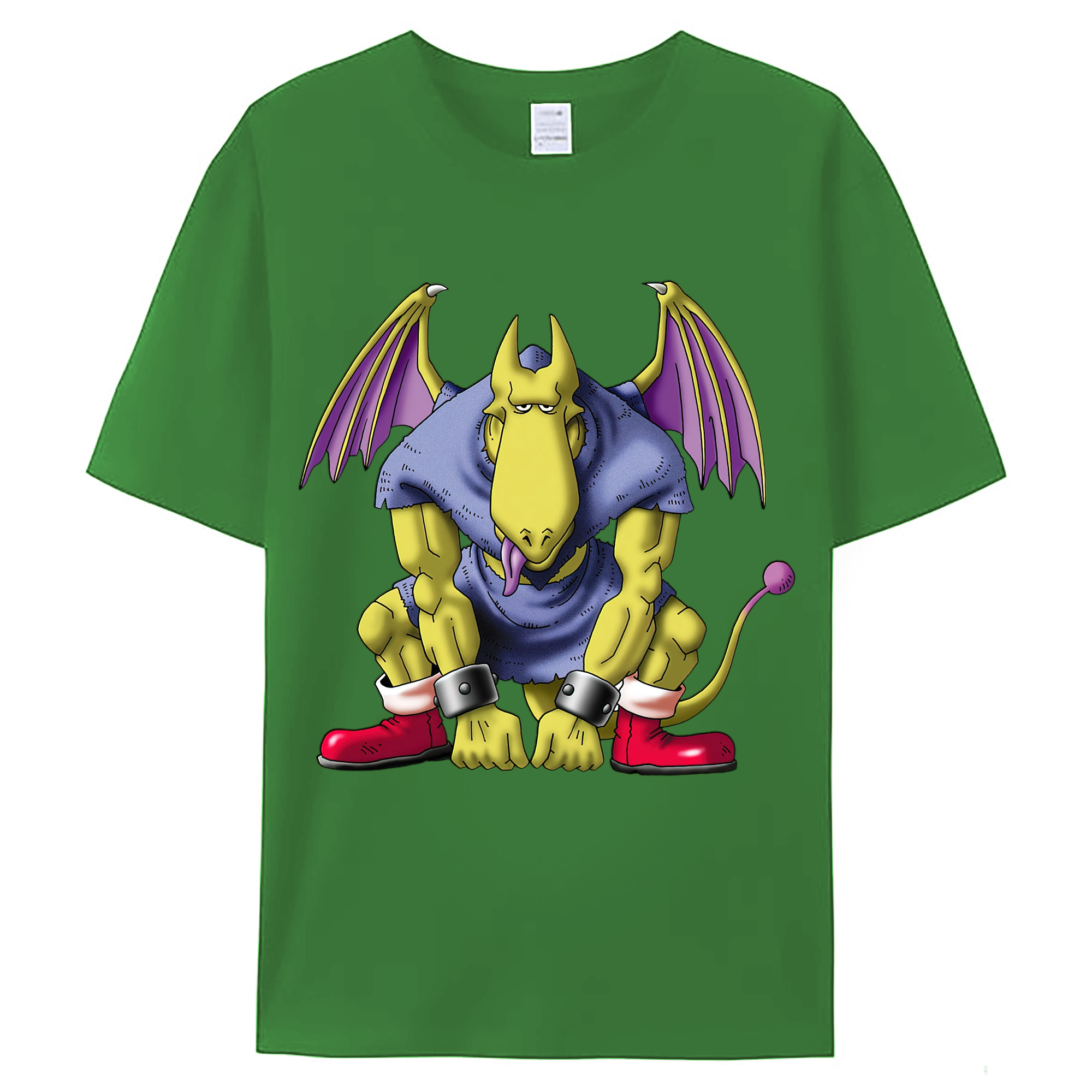 （画像用） ドラゴンクエスト Doragon Kuesuto Dragon Quest レディースカジュアルプリントTシャツ（綿100％）